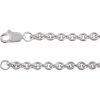 Sterling Silver 2.8 mm Cable 16″ Chain