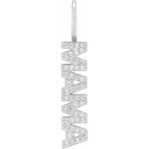 1/10 Ctw Natural Diamond Mama Pendant