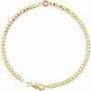 14K Yellow 3 mm Round Link 7″ Bracelet