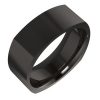 Zirconium 7 mm Square Comfort-Fit Band Size 10