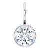 Solitaire Bezel-Set Charm Pendant Mounting