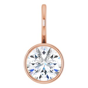 Solitaire Bezel-Set Charm Pendant Mounting