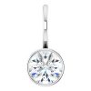 Solitaire Bezel-Set Charm Pendant Mounting