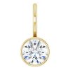 Solitaire Bezel-Set Charm Pendant Mounting