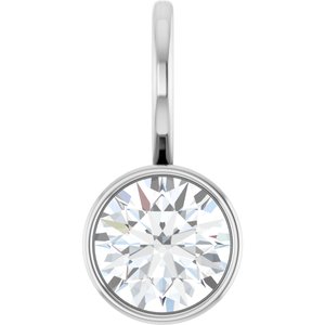 Solitaire Bezel-Set Charm Pendant Mounting