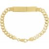 14K Yellow Curb Identification 9″ Bracelet