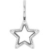 .03 Ctw Natural Diamond Accented Star Pendant