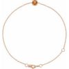 14K Rose Natural Citrine  6 1/2-7-1/2″ Bracelet