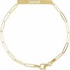 14K Yellow Mama Bar 7″ Bracelet