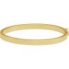 14K Yellow 5 mm Tube Hinged Bangle 7″ Bracelet