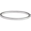 Sterling Silver 4 mm Tube Hinged Bangle 7″ Bracelet