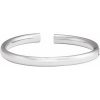 14K White 6 mm Hinged Cuff 7″ Bracelet