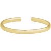 14K Yellow 5 mm Hinged Cuff 7″ Bracelet