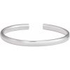 14K White 5 mm Hinged Cuff 7″ Bracelet