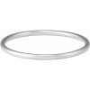 14K White 4 mm Bangle 7 3/4″ Bracelet