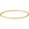 14K Yellow 3 mm Bangle 7 3/4″ Bracelet