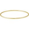 14K Yellow 2 mm Bangle 7 1/2″ Bracelet