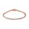 14K Rose 5 CTW Lab-Grown Diamond Line 7″ Bracelet