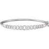 Sterling Silver 5.8 mm Chain Link Bangle 7″ Bracelet