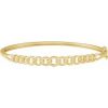 14K Yellow 5.8 mm Chain Link Bangle 7″ Bracelet