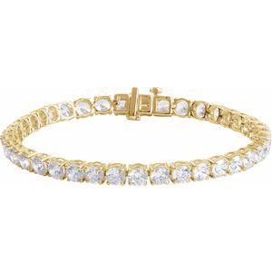 12 Ctw Lab-Grown Diamond Line Bracelet