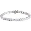 14K White 12 CTW Lab-Grown Diamond Line 7″ Bracelet