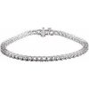 14K White 2.9 mm Round Line 7″ Bracelet Mounting