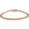 14K Rose 2.9 mm Round Line 7″ Bracelet Mounting