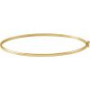 14K Yellow 1.8 mm Bangle 6 4/5″ Bracelet