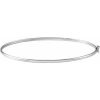 14K White 1.8 mm Bangle 6 4/5″ Bracelet