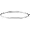 14K White 2.85 mm Bangle 6 4/5″ Bracelet