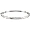 14K White 2 1/6 CTW Lab-Grown Diamond 7″ Bangle Bracelet