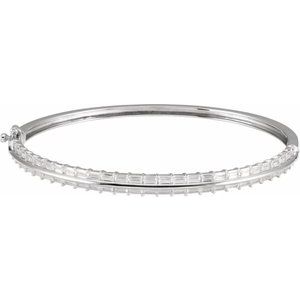 2 1/6 Ctw Lab-Grown Diamond Bangle Bracelet