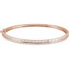 14K Rose 2 1/6 CTW Lab-Grown Diamond 7″ Bangle Bracelet