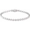 14K White 4 9/10 CTW Lab-Grown Diamond Line 7″ Bracelet