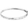 14K White 1/2 CTW Natural Diamond Bangle 6 3/4″ Bracelet