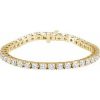 9 1/6 Ctw Natural Diamond Line Bracelet