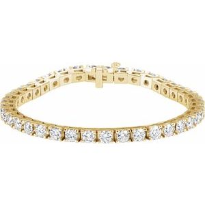 9 1/6 Ctw Natural Diamond Line Bracelet