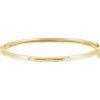 14K Yellow 1/4 CTW Natural Diamond Bangle 6″ Bracelet