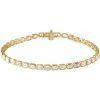 14K Yellow 6 1/4 CTW Lab-Grown Diamond Line 7″ Bracelet