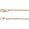 14K Rose 1.5 mm Adjustable Cable 16-18″ Chain