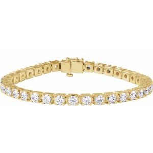 9 Ctw Lab-Grown Diamond Line Bracelet