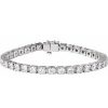 14K White 9 CTW Lab-Grown Diamond Link 7 1/4″ Bracelet