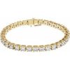 14K Yellow 10 CTW Lab-Grown Diamond Link 7 1/4″ Bracelet