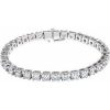 14K White 10 CTW Lab-Grown Diamond Line 7 1/4″ Bracelet