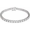 14K White 6 CTW Lab-Grown Diamond Link 7 1/4″ Bracelet