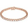 14K Rose 6 CTW Lab-Grown Diamond Link 7 1/4″ Bracelet