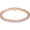 14K Rose 8 CTW Lab-Grown Diamond Line 7 1/4″ Bracelet