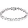 14K White 9 1/2 CTW Lab-Grown Diamond Line 7″ Bracelet