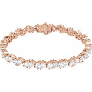 9 1/2 Ctw Lab-Grown Diamond Line Bracelet